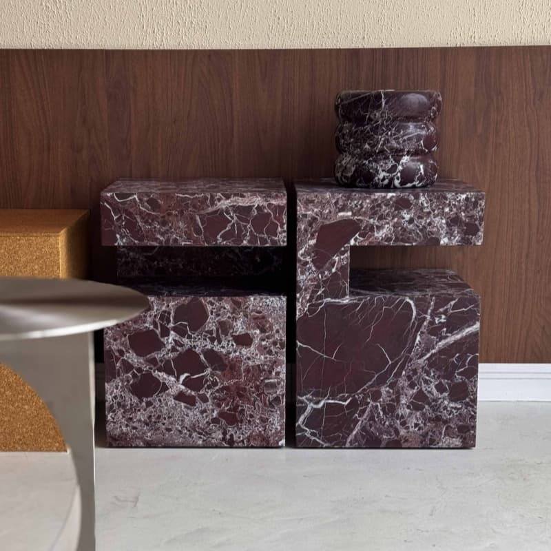 Natural stone side tables